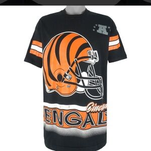 🧡🖤🏈 NFL - Cincinnati Bengals All Over Print Fan Jersey 1994 X-Large Vintage